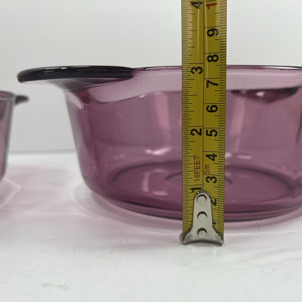 Corning Visions Casserole Dish Set Amethyst Purple Excellent Vintage 1174 1148 - Picture 10 of 11